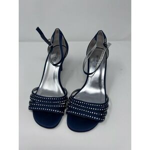 David Tate blue‎ crystal mary Jane Shoes 8.5W